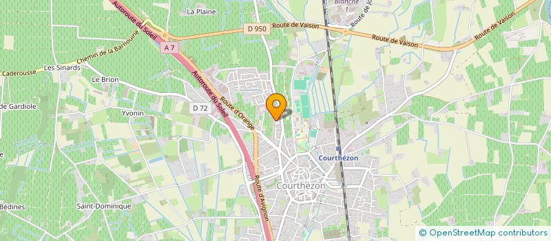 localisation de l'entreprise MADAME ELISABETH FERRI  COURTHEZON