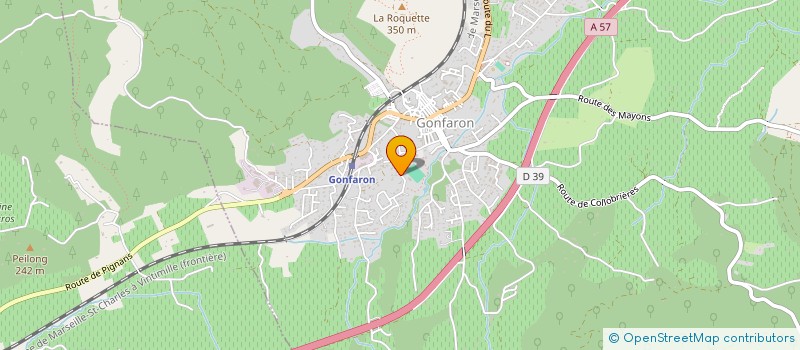 localisation de l'entreprise MADAME ELISABETH FEUGERE  GONFARON