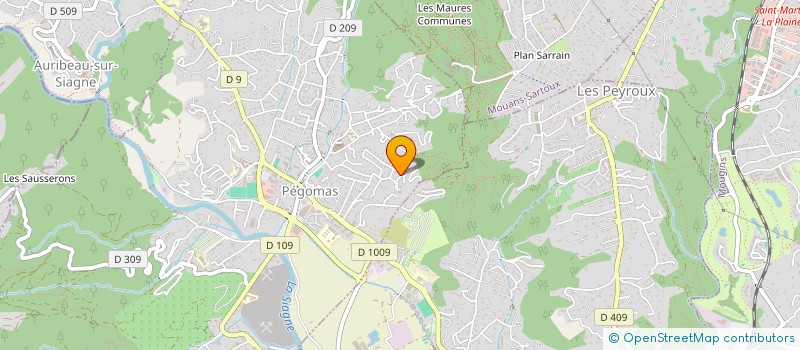 localisation de l'entreprise MADAME ELISABETH FORGIONE  PEGOMAS