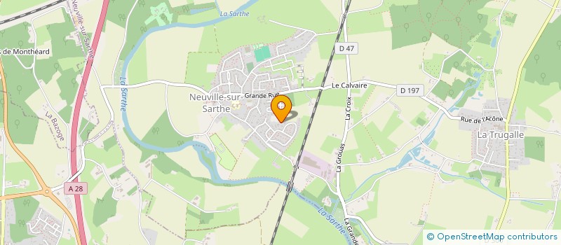 localisation de l'entreprise MADAME ELISABETH FOUCAULT  NEUVILLE SUR SARTHE