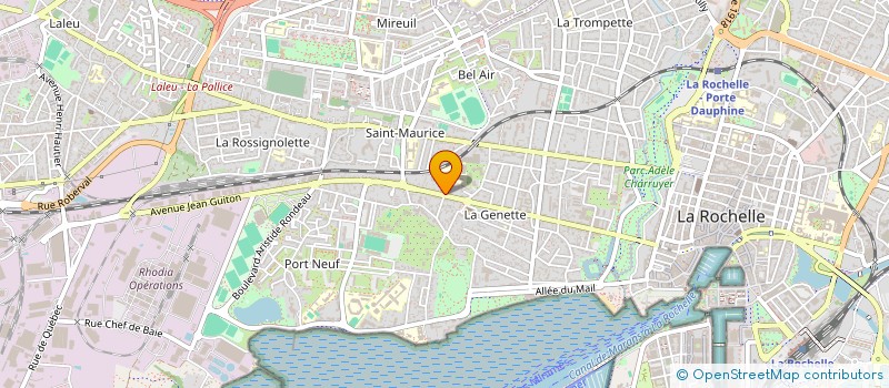 localisation de l'entreprise MADAME ELISABETH FOUQUEAU  LA ROCHELLE