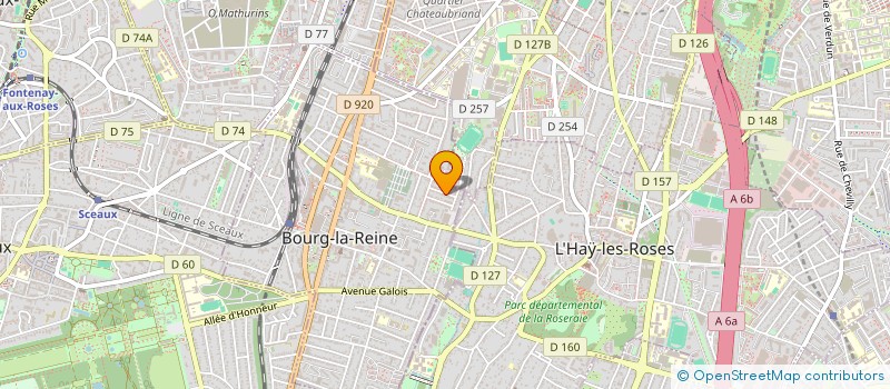 localisation de l'entreprise MADAME ELISABETH FOURNIER à BOURG-LA-REINE