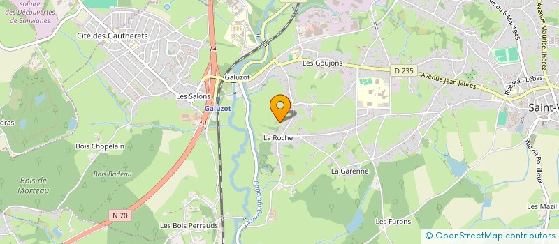 localisation de l'entreprise MADAME ELISABETH FRANCOIS  SAINT-VALLIER