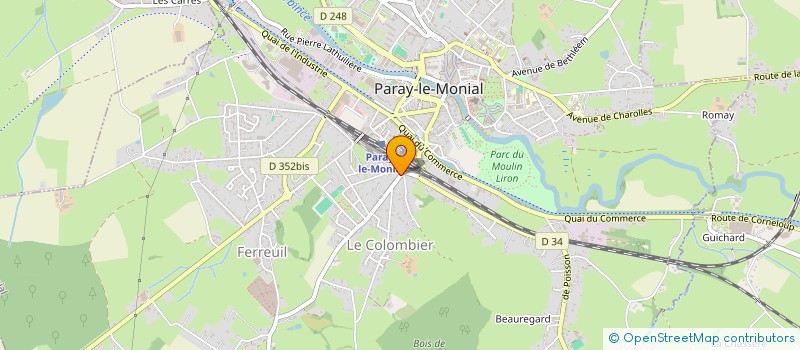localisation de l'entreprise MADAME ELISABETH FRANCOISE RAGON à PARAY-LE-MONIAL