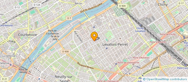 localisation de l'entreprise MADAME ELISABETH FRESARD à LEVALLOIS PERRET