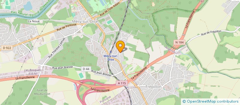 localisation de l'entreprise MADAME ELISABETH FROISSART  MERY-SUR-OISE