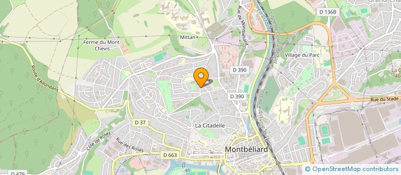 localisation de l'entreprise MADAME ELISABETH FUHRER à MONTBELIARD