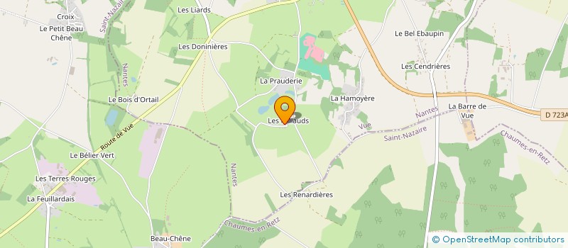 localisation de l'entreprise MADAME ELISABETH GADAIS  VUE