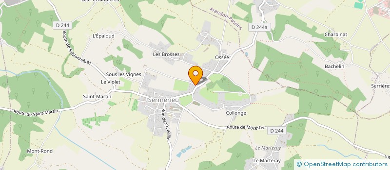 localisation de l'entreprise MADAME ELISABETH GALINIER  SERMERIEU