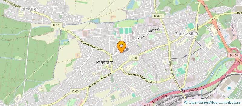 localisation de l'entreprise MADAME ELISABETH GALLIOT à PFASTATT
