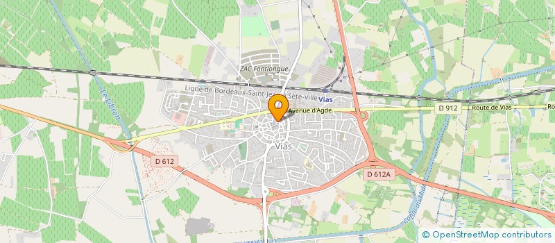 localisation de l'entreprise MADAME ELISABETH GALTIE BAYSSET à VIAS