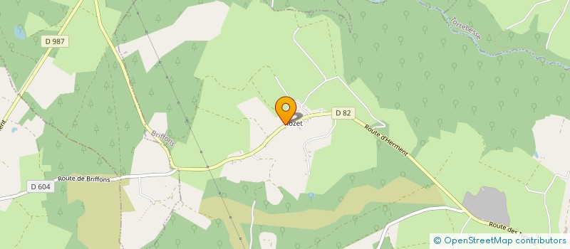 localisation de l'entreprise MADAME ELISABETH GANDEBOEUF  BRIFFONS