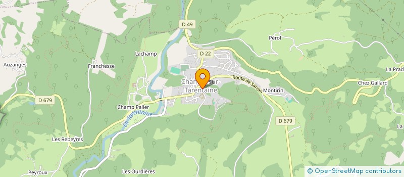 localisation de l'entreprise MADAME ELISABETH GARDETTE à CHAMPS-SUR-TARENTAINE-MARCHAL