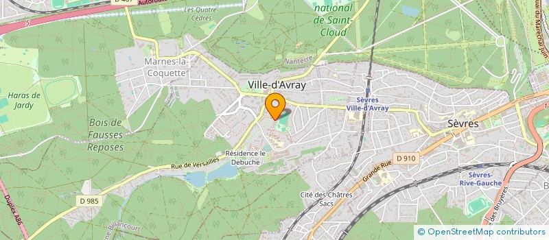 localisation de l'entreprise MADAME ELISABETH GAUTHIER  VILLE-D'AVRAY