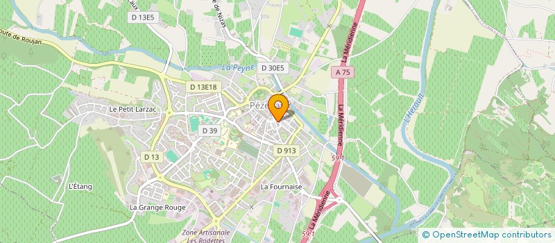 localisation de l'entreprise MADAME ELISABETH GEORGE  PEZENAS