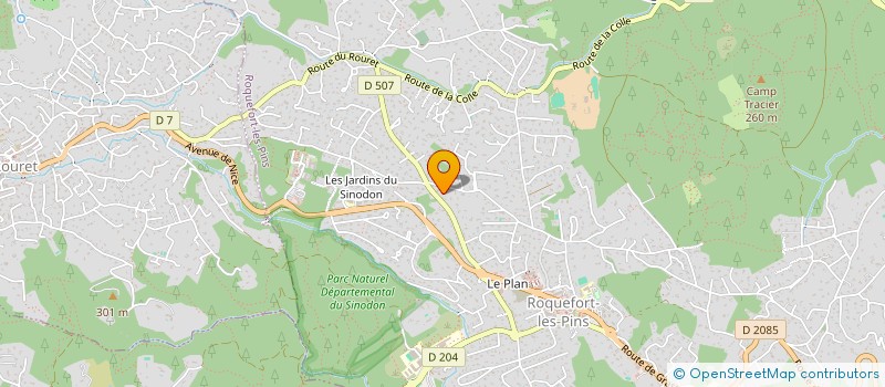 localisation de l'entreprise MADAME ELISABETH GERARD  ROQUEFORT-LES-PINS