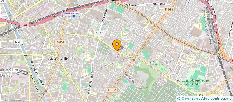 localisation de l'entreprise MADAME ELISABETH GERARD  AUBERVILLIERS