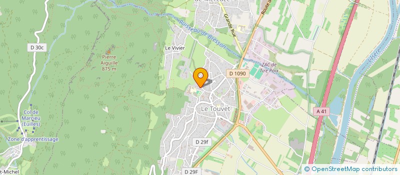 localisation de l'entreprise MADAME ELISABETH GERVAIS  LE TOUVET