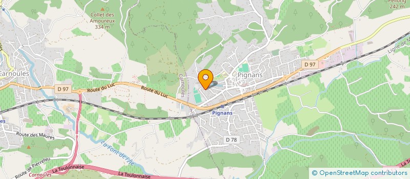 localisation de l'entreprise MADAME ELISABETH GHIOTTI  PIGNANS