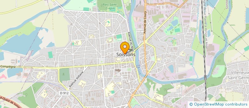 localisation de l'entreprise MADAME ELISABETH GILBIN à SOISSONS