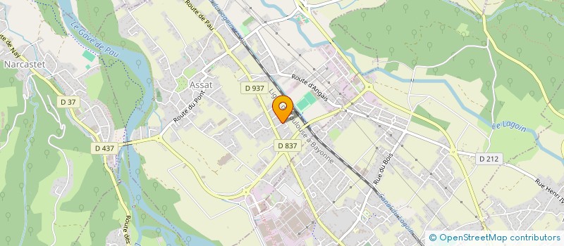 localisation de l'entreprise MADAME ELISABETH GIMENEZ  ASSAT