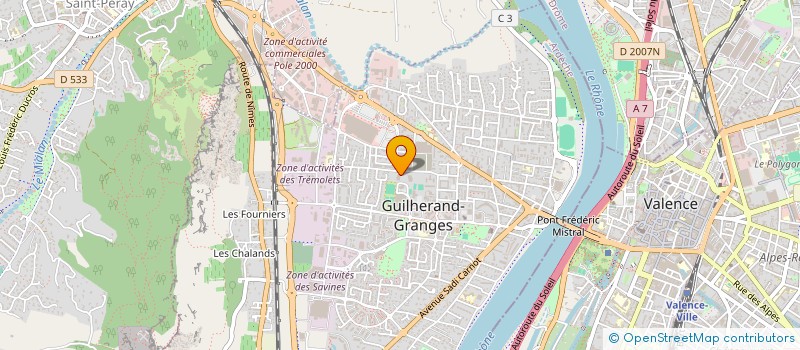 localisation de l'entreprise MADAME ELISABETH GIRARD  GUILHERAND-GRANGES