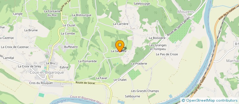 localisation de l'entreprise MADAME ELISABETH GIRGENSOHN  COUX ET BIGAROQUE-MOUZENS