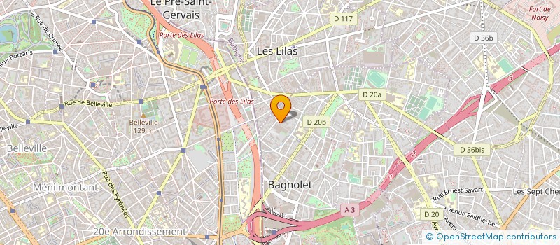localisation de l'entreprise MADAME ELISABETH GIRONNAY à BAGNOLET