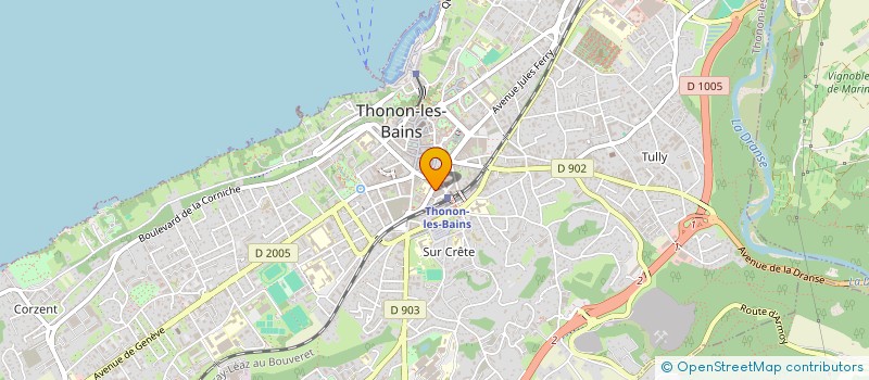 localisation de l'entreprise MADAME ELISABETH GLASSON à THONON-LES-BAINS