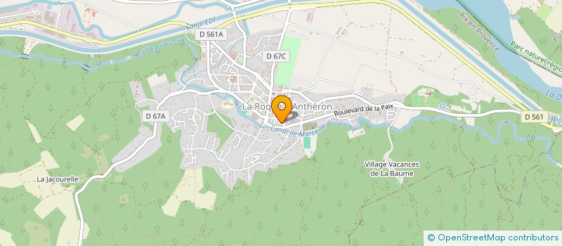 localisation de l'entreprise MADAME ELISABETH GRAS BETANIE  LA ROQUE-D'ANTHERON