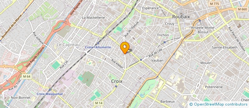 localisation de l'entreprise MADAME ELISABETH GREGOIRE à CROIX