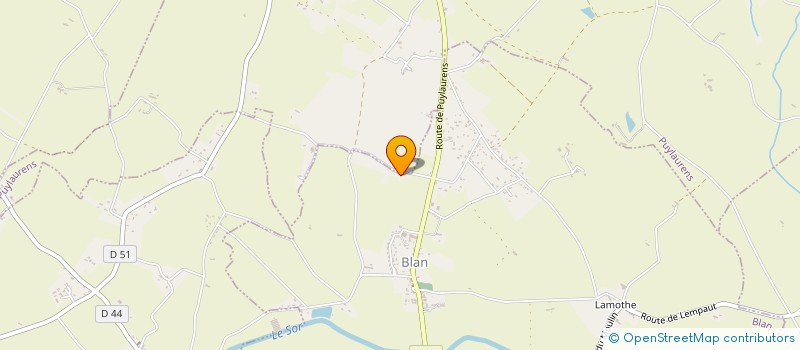 localisation de l'entreprise MADAME ELISABETH GREMAUD  PUYLAURENS