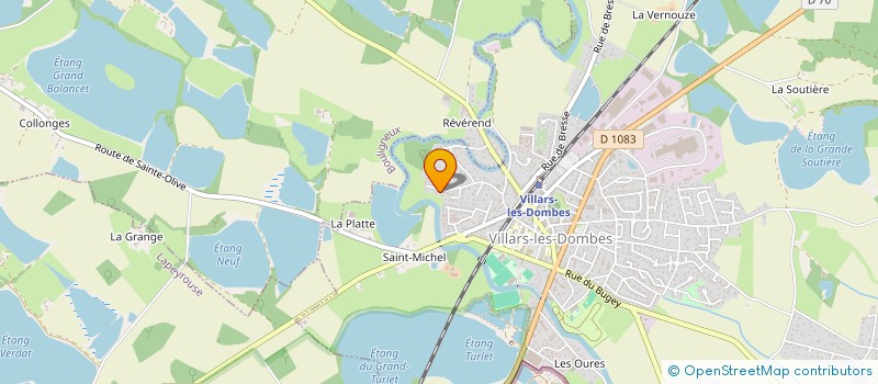 localisation de l'entreprise MADAME ELISABETH GRESLAND  VILLARS-LES-DOMBES