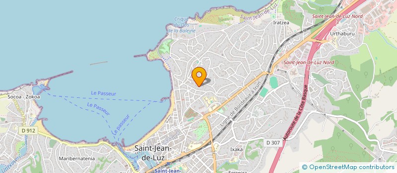 localisation de l'entreprise MADAME ELISABETH GRIMAUD à SAINT-JEAN-DE-LUZ