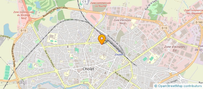 localisation de l'entreprise MADAME ELISABETH GRIMAULT à CHOLET