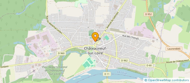 localisation de l'entreprise MADAME ELISABETH GRIMAULT  CHATEAUNEUF S LOIRE