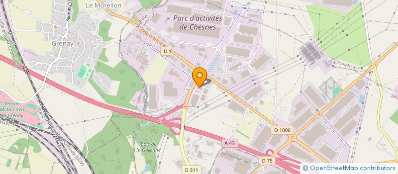 localisation de l'entreprise MADAME ELISABETH GRIMOUX à SAINT-QUENTIN-FALLAVIER