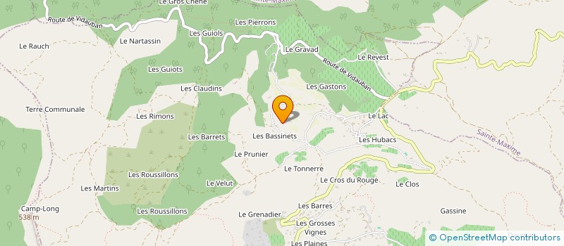 localisation de l'entreprise MADAME ELISABETH GROSMAIRE à LE PLAN-DE-LA-TOUR