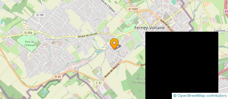 localisation de l'entreprise MADAME ELISABETH GROSREY à FERNEY-VOLTAIRE