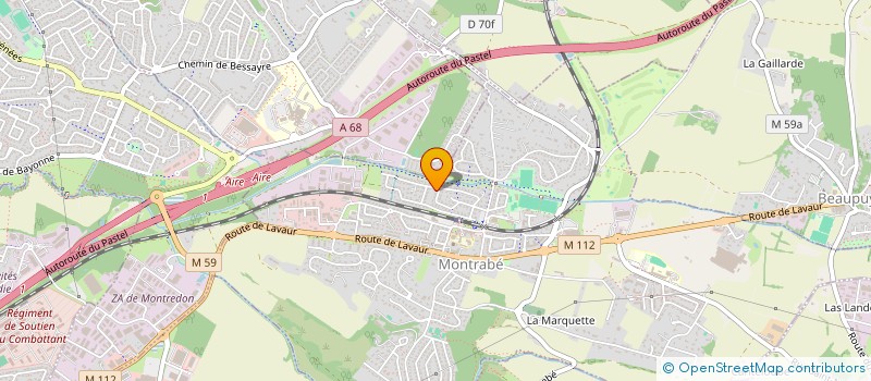 localisation de l'entreprise MADAME ELISABETH GUENOT  MONTRABE