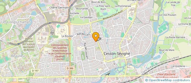 localisation de l'entreprise MADAME ELISABETH GUERMONPREZ à CESSON-SEVIGNE