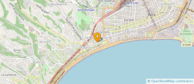 localisation de l'entreprise MADAME ELISABETH GUEZ à NICE