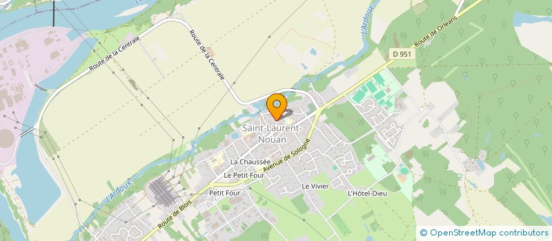 localisation de l'entreprise MADAME ELISABETH GUIBERTEAU  SAINT-LAURENT-NOUAN