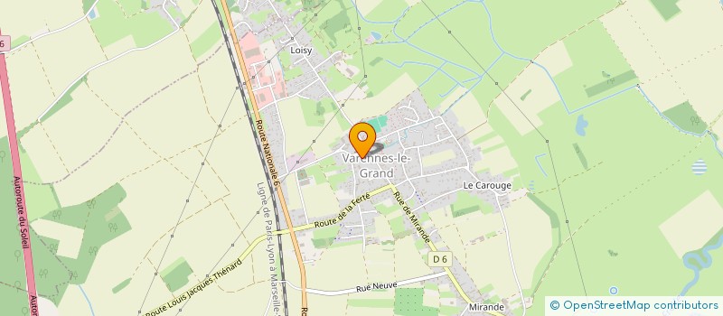 localisation de l'entreprise MADAME ELISABETH GUILLEMOT à VARENNES-LE-GRAND
