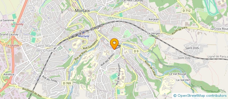 localisation de l'entreprise MADAME ELISABETH GUILLOU  MORLAIX