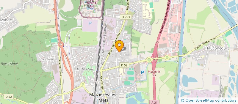 localisation de l'entreprise MADAME ELISABETH GUSSE  MAIZIERES-LES-METZ