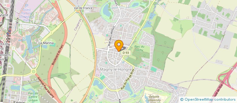 localisation de l'entreprise MADAME ELISABETH HAMLET à MAGNY-LE-HONGRE