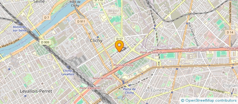 localisation de l'entreprise MADAME ELISABETH HAMY à CLICHY