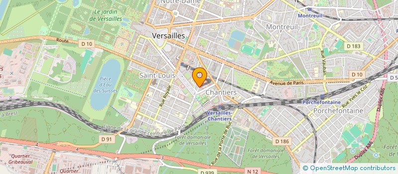 localisation de l'entreprise MADAME ELISABETH HARBONN à VERSAILLES