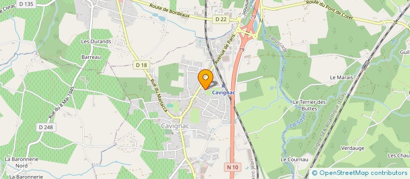 localisation de l'entreprise MADAME ELISABETH HASSOUN  CAVIGNAC